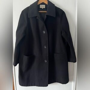 Jessica Black Pea Coat for Women